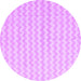 Round Solid Purple Modern Rug, con2786pur