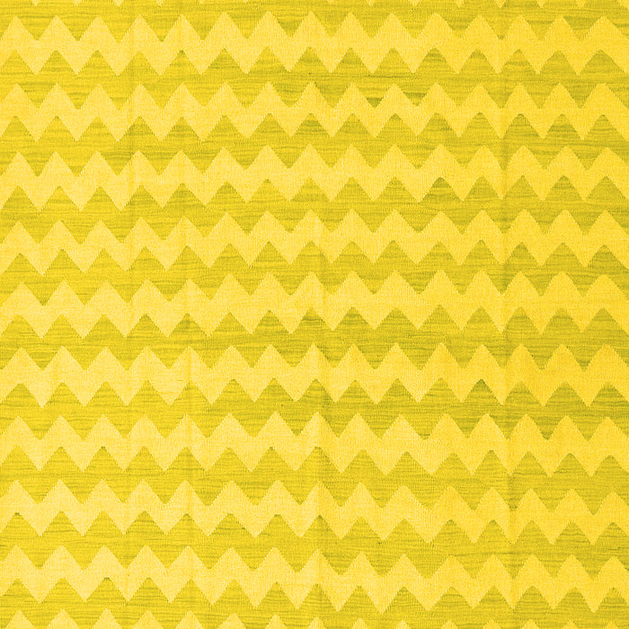 Machine Washable Solid Yellow Modern Rug, wshcon2786yw