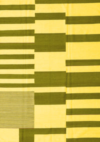 Abstract Yellow Contemporary Rug, con2787yw