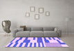 Machine Washable Abstract Purple Contemporary Area Rugs in a Living Room, wshcon2787pur