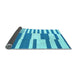 Sideview of Abstract Light Blue Contemporary Rug, con2787lblu