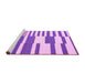 Sideview of Machine Washable Abstract Pink Contemporary Rug, wshcon2787pnk