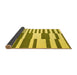 Sideview of Abstract Yellow Contemporary Rug, con2787yw