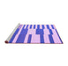 Sideview of Machine Washable Abstract Purple Contemporary Area Rugs, wshcon2787pur