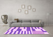 Machine Washable Abstract Pink Contemporary Rug in a Living Room, wshcon2787pnk