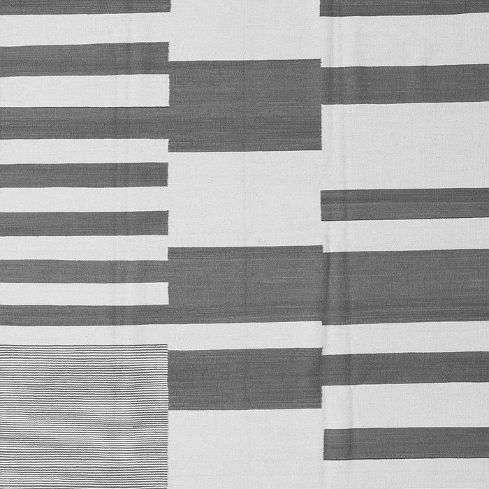 Serging Thickness of Machine Washable Abstract Gray Contemporary Rug, wshcon2787gry