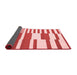 Abstract Red Contemporary Area Rugs