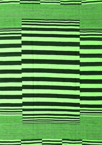 Abstract Green Contemporary Rug, con2788grn