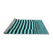 Sideview of Machine Washable Abstract Light Blue Contemporary Rug, wshcon2788lblu