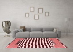 Contemporary Red Washable Rugs