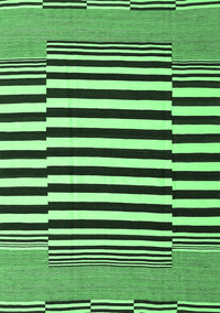 Abstract Emerald Green Contemporary Rug, con2788emgrn