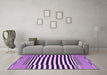 Machine Washable Abstract Purple Contemporary Area Rugs in a Living Room, wshcon2788pur