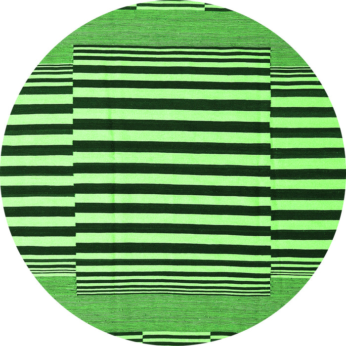 Machine Washable Abstract Green Contemporary Area Rugs, wshcon2788grn