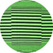 Machine Washable Abstract Green Contemporary Area Rugs, wshcon2788grn