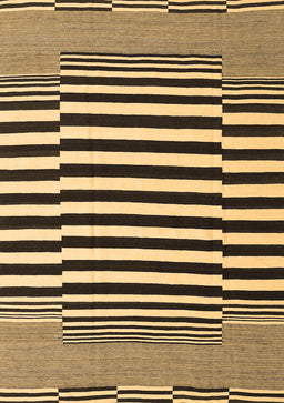 Abstract Brown Contemporary Rug, con2788brn