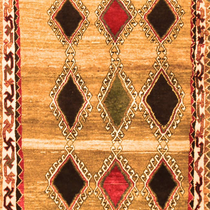 Abstract Orange Contemporary Rug, con2789org