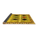 Sideview of Abstract Yellow Contemporary Rug, con2789yw