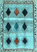 Abstract Light Blue Contemporary Rug, con2789lblu