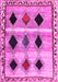 Abstract Pink Contemporary Rug, con2789pnk