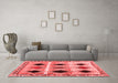 Contemporary Red Washable Rugs