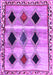 Machine Washable Abstract Purple Contemporary Area Rugs, wshcon2789pur