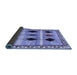 Sideview of Abstract Blue Contemporary Rug, con2789blu