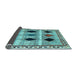 Sideview of Abstract Light Blue Contemporary Rug, con2789lblu