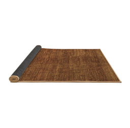 Sideview of Abstract Brown Contemporary Rug, con278brn