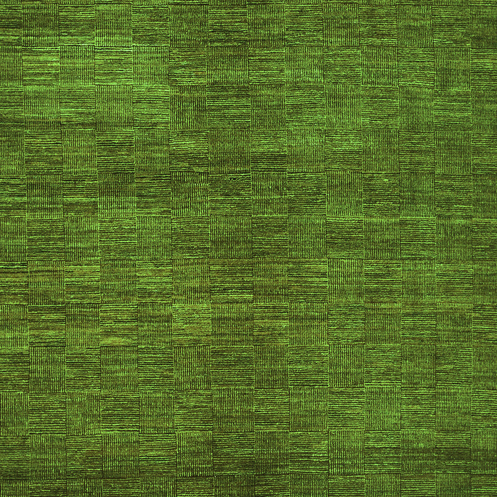 Serging Thickness of Machine Washable Abstract Green Contemporary Area Rugs, wshcon278grn