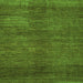 Serging Thickness of Abstract Green Contemporary Rug, con278grn