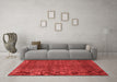 Contemporary Red Washable Rugs