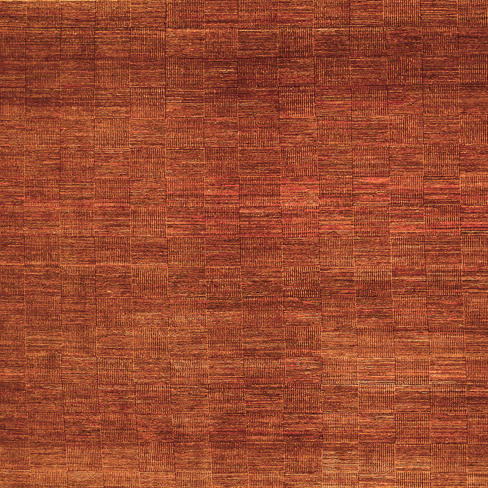 Serging Thickness of Abstract Orange Contemporary Rug, con278org