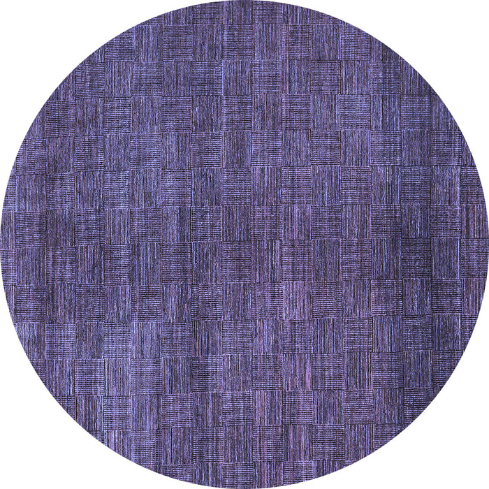 Round Machine Washable Abstract Blue Contemporary Rug, wshcon278blu