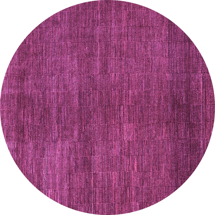 Round Machine Washable Abstract Purple Contemporary Area Rugs, wshcon278pur
