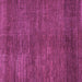 Square Machine Washable Abstract Purple Contemporary Area Rugs, wshcon278pur