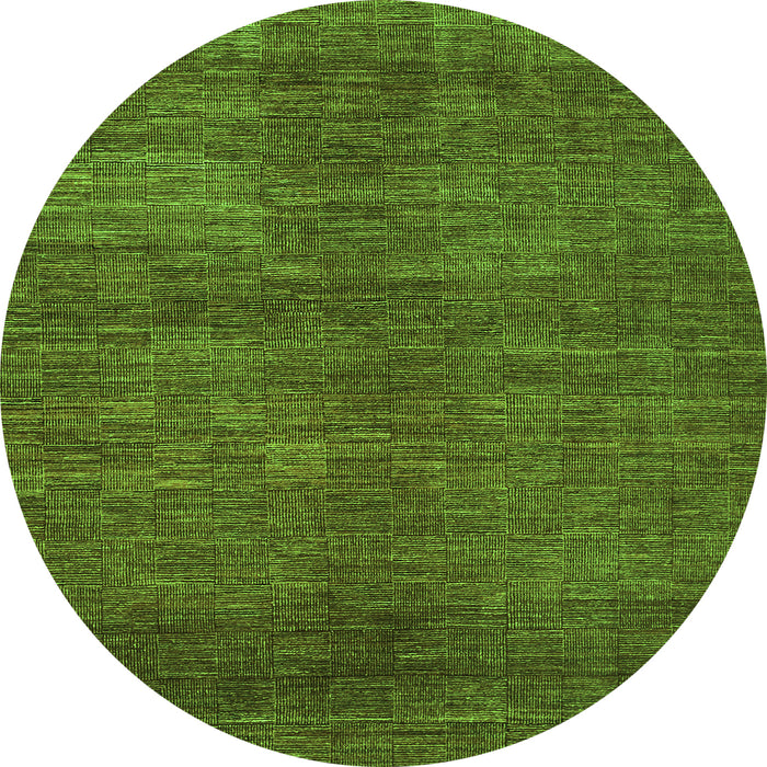 Square Abstract Green Contemporary Rug, con278grn