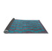 Sideview of Abstract Light Blue Contemporary Rug, con2790lblu