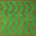 Serging Thickness of Abstract Green Contemporary Rug, con2790grn