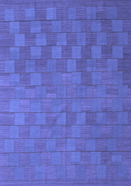Abstract Blue Contemporary Rug, con2790blu