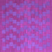 Square Machine Washable Abstract Purple Contemporary Area Rugs, wshcon2790pur