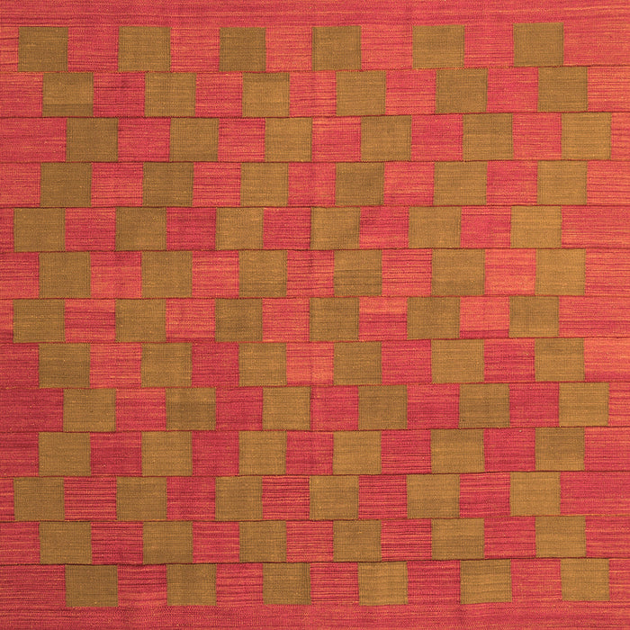 Serging Thickness of Abstract Orange Contemporary Rug, con2790org