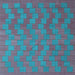 Square Machine Washable Abstract Light Blue Contemporary Rug, wshcon2790lblu