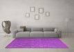 Machine Washable Abstract Purple Contemporary Area Rugs in a Living Room, wshcon2790pur