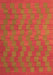 Serging Thickness of Machine Washable Abstract Orange Contemporary Area Rugs, wshcon2790org