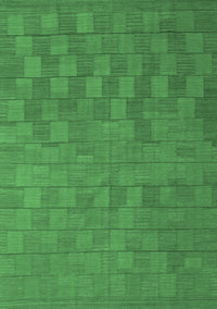 Abstract Emerald Green Contemporary Rug, con2790emgrn