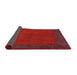 Thickness of Contemporary Red Modern Rug, con2791