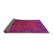 Sideview of Abstract Purple Contemporary Rug, con2791pur