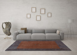 Machine Washable Abstract Light Blue Contemporary Rug in a Living Room, wshcon2791lblu