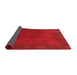 Abstract Red Contemporary Area Rugs