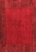 Abstract Red Contemporary Area Rugs